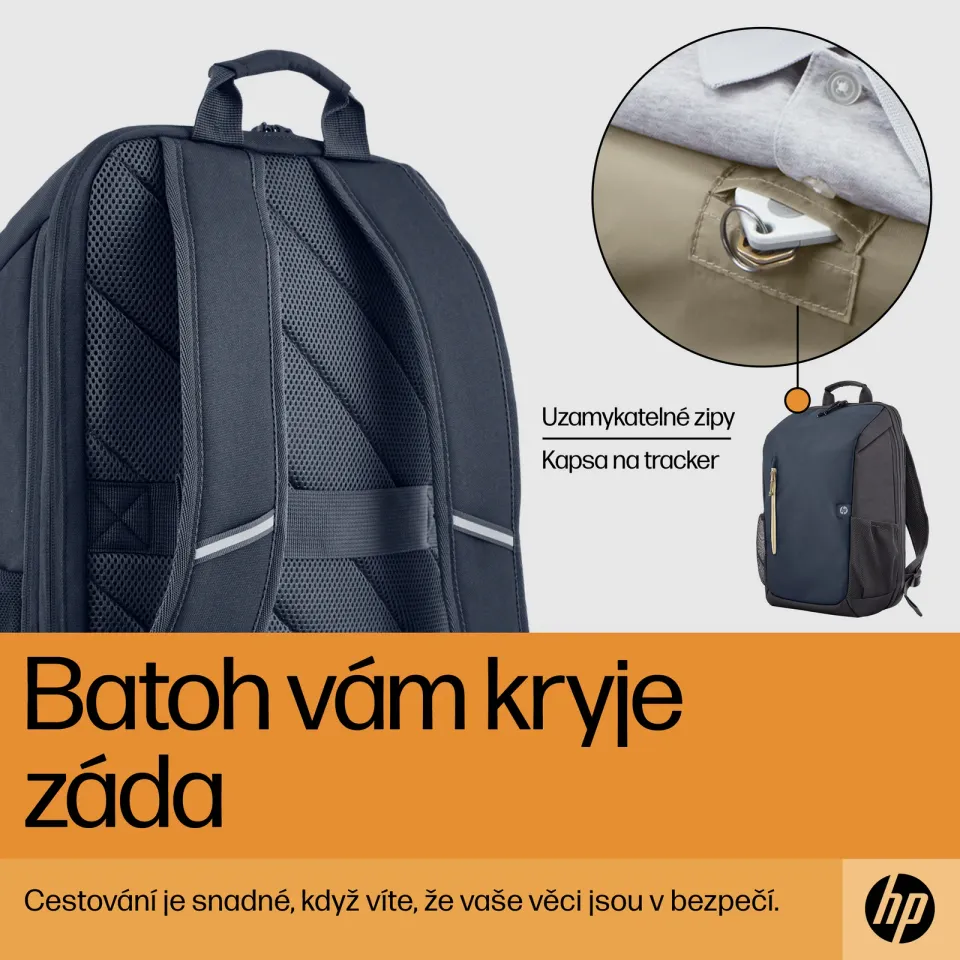 HP Travel 18L 15.6 IGR Laptop Bckpck