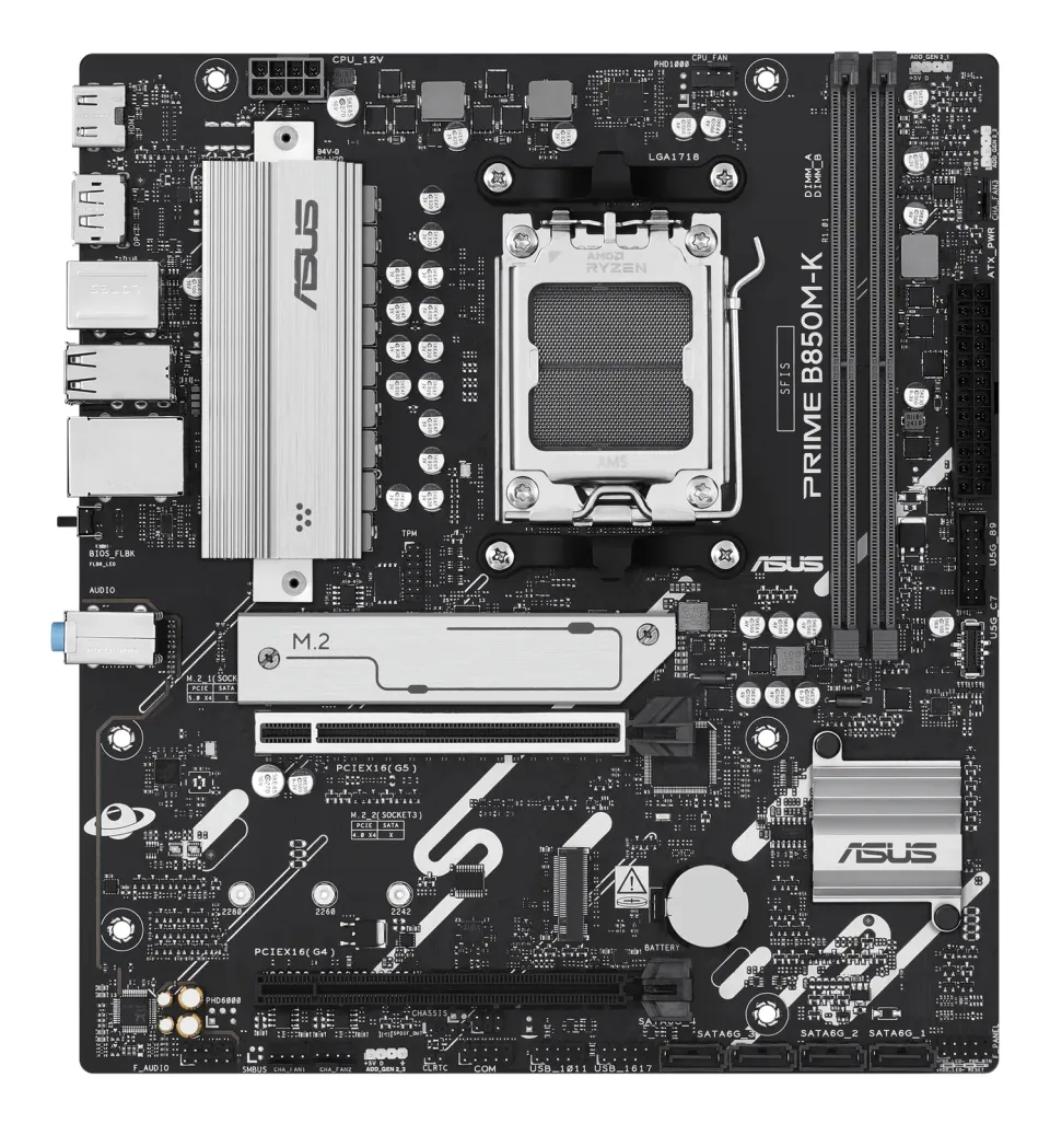 ASUS MB Sc AM5 PRIME B850M-K, AMD B850, 2xDDR5, 1xDP, 1xHDMI, mATX