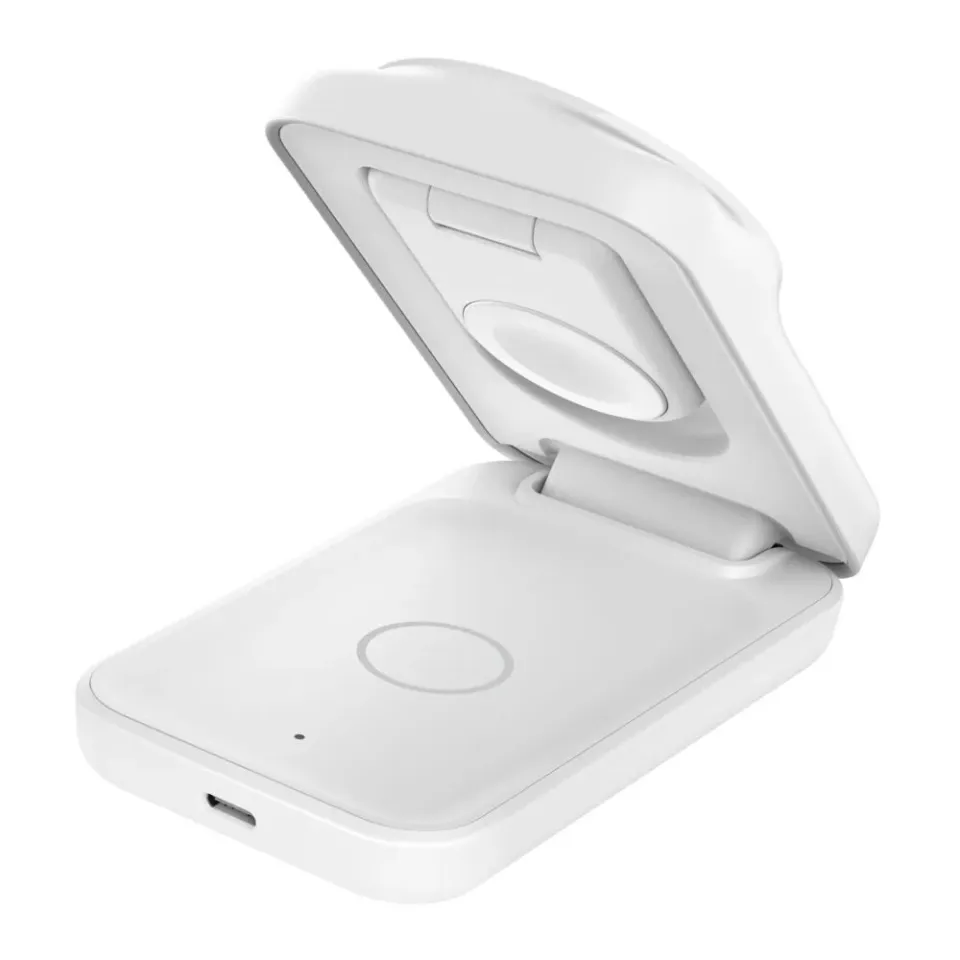 Belkin UltraCharge Qi2 25W 3v1 Magnetická skládací nabíječka pro iPhone/Apple Wa (WIZ036kqWH)