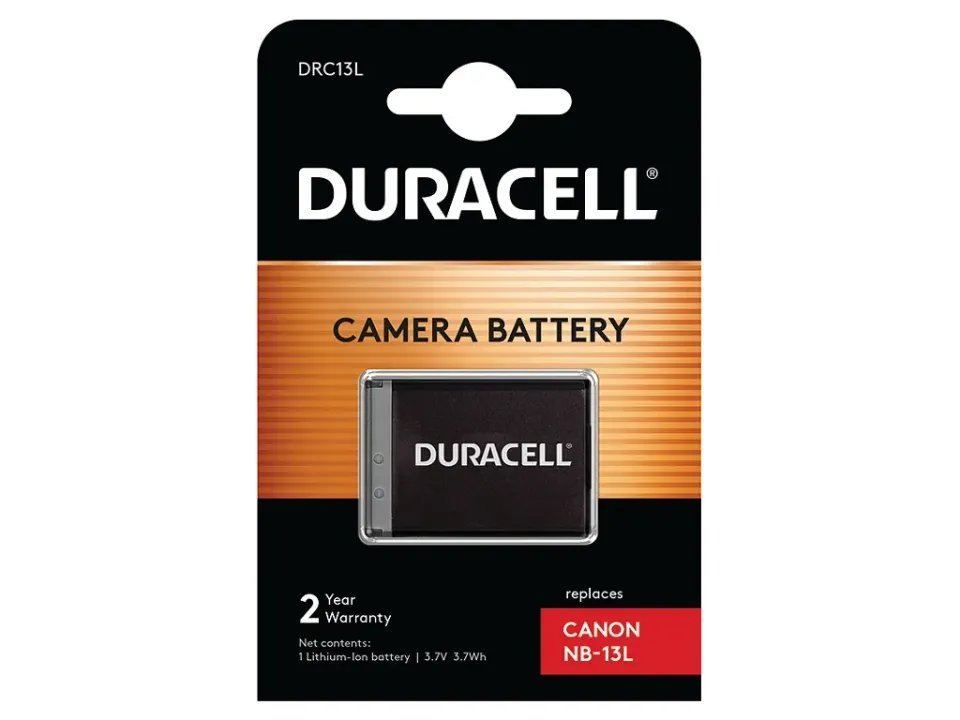 DURACELL Baterie - pro digitální fotoaparát nahrazuje Canon NB-13L, 3,7 V, 1010