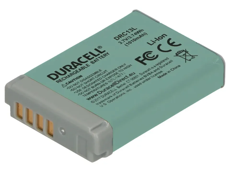 DURACELL Baterie - pro digitální fotoaparát nahrazuje Canon NB-13L, 3,7 V, 1010