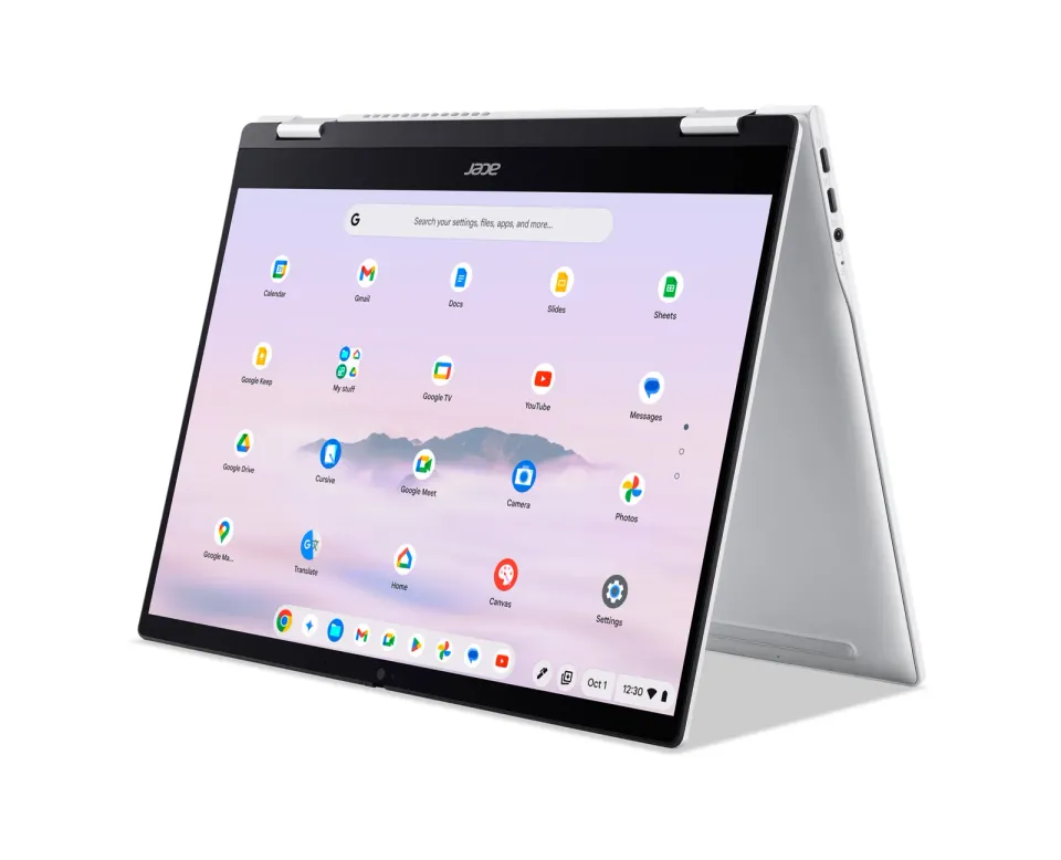 ACER NTB Chromebook Plus Spin 514 (CP514-5HN-K65H),Kompanio Ultra 910,14"WUXGA,12GB,256GB UFS,Arm Imm,Chrome OS,Silver