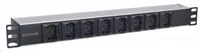 Intellinet rozvodný panel PDU, 8x C13 zásuvka, rack 1U, 2m odpojitelný kabel, proti vypadávání