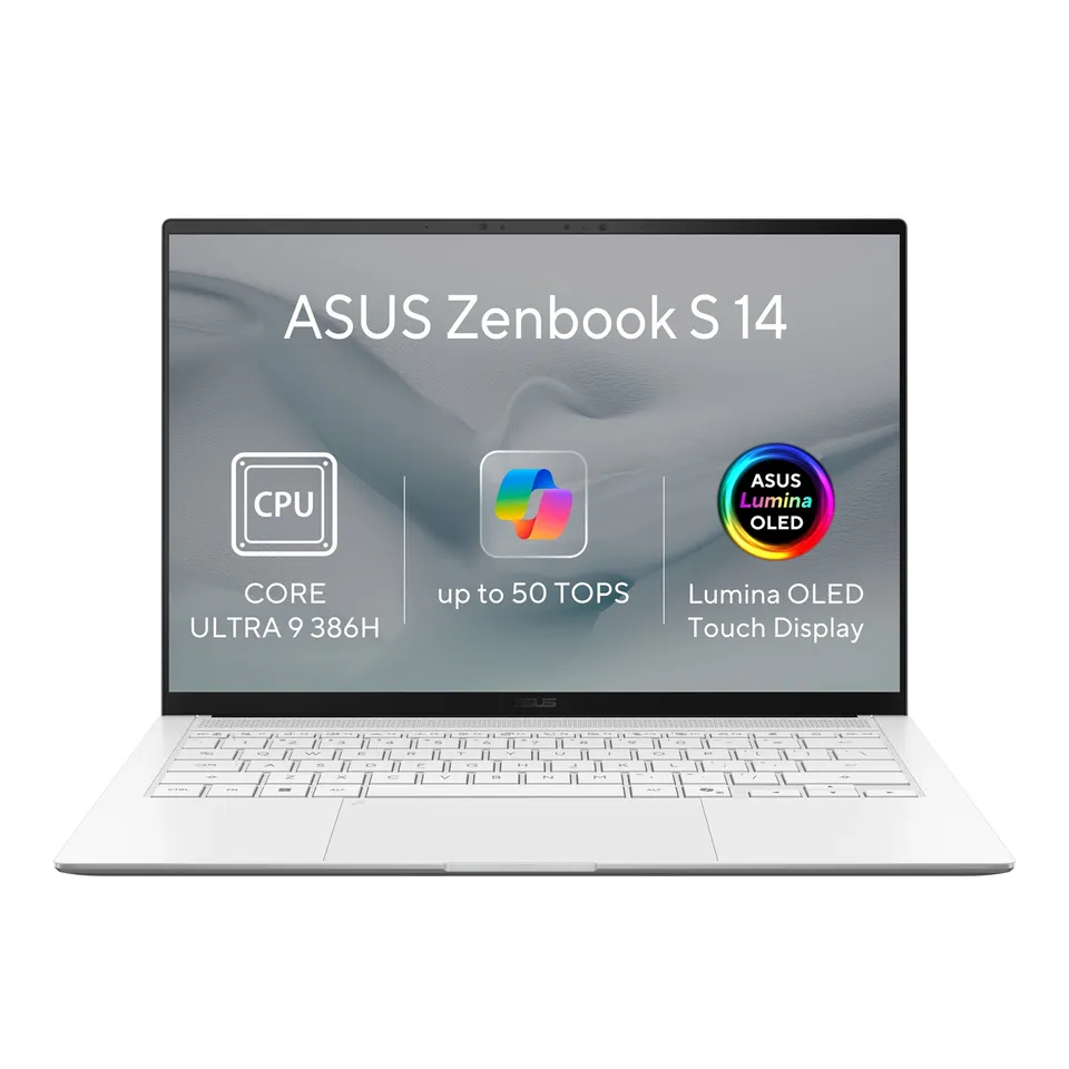 ASUS Zenbook S14 OLED/UX5406AA-OLED431XZ/U9-386H/14"/2880x1800/T/32GB/1TB/Intel int/W11P/White/2R