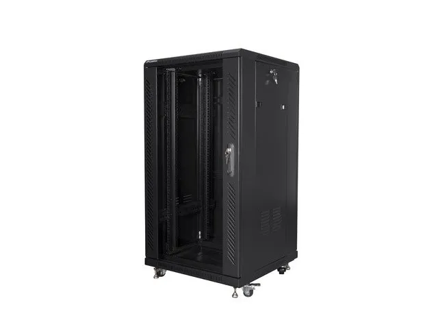 LANBERG Volně stojící skříň 19" 22U/600x600 černá (RAL9004) (v rozloženém stav