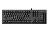 A4tech FKS12, multimediální kancelářská tichá klávesnice, CZ/US, USB, černá
