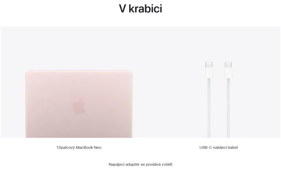 MacBook Air 13" A18 Pro, 8GB RAM, 256GB SSD – Blush