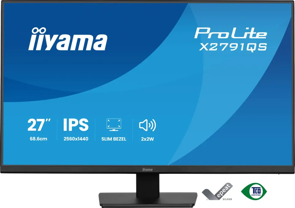27" iiyama X2791QS-B1:IPS,QHD,HDMI,DP