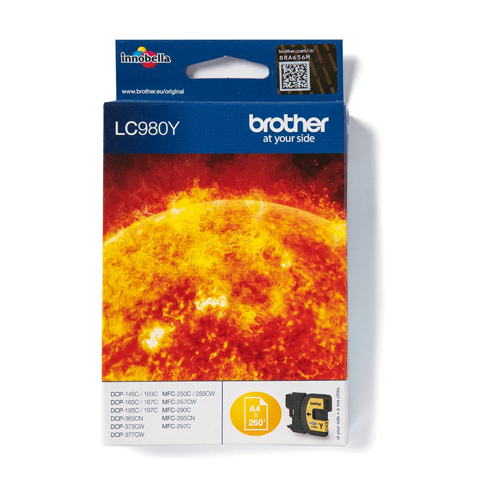 Brother LC-980Y (yellow, 260 str.@ 5%, draft)