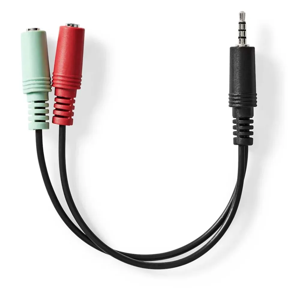 Nedis CAGB22150BK02 - Stereo Audio Kabel | 3,5mm Zástrčka -2x 3,5mm Zásuvka | 0.
