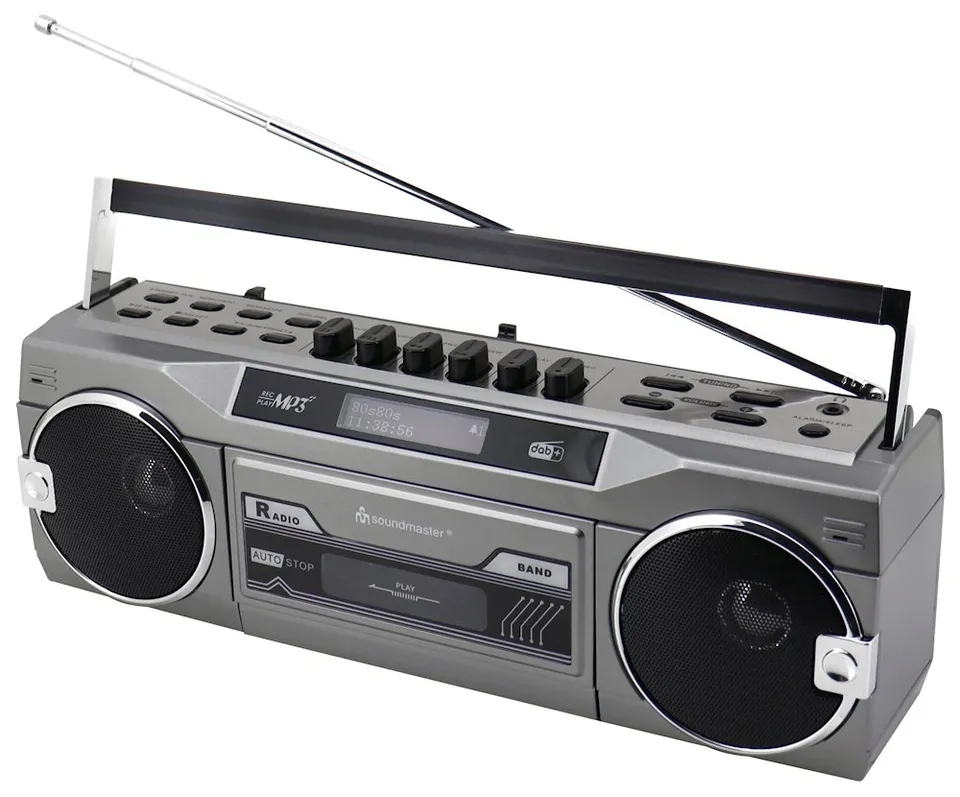 Soundmaster SRR80TI/ Kazetový magnetofon/ DAB+/ BT/ USB/ SD/ 2x 1,5W