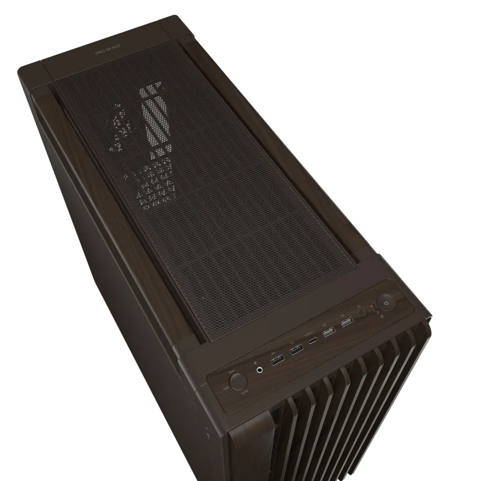 ASUS case PROART PA602 WALNUT WOOD RETRO METAL, Mid Tower, hnědá