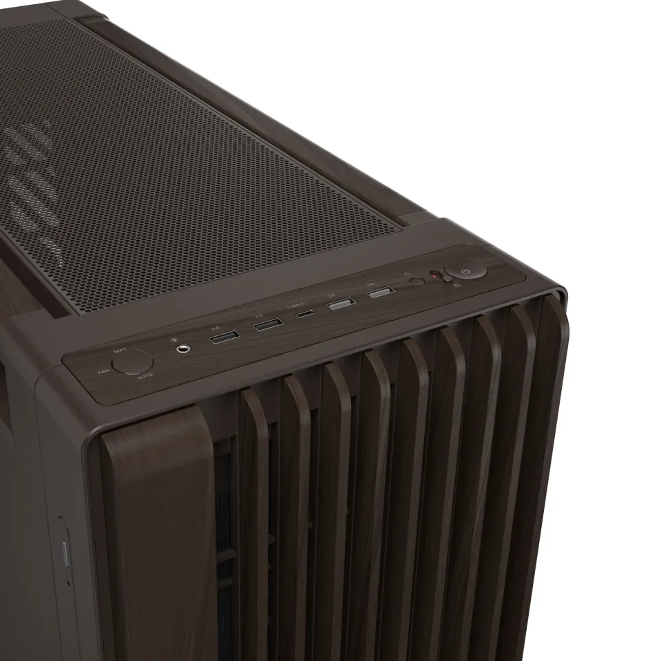 ASUS case PROART PA602 WALNUT WOOD RETRO METAL, Mid Tower, hnědá