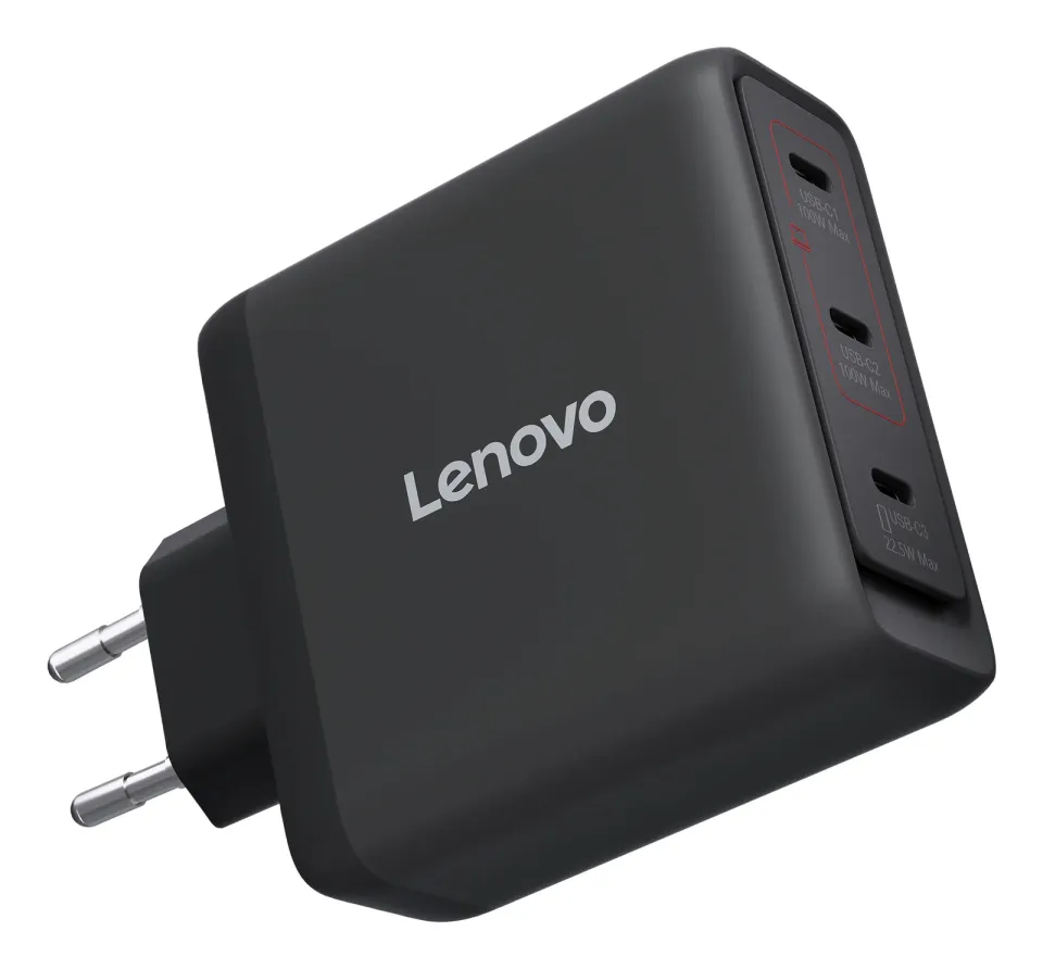 Lenovo CONS Multi-port USB-C 100W GaN Charger = napájecí adaptér s 3x UBS-C v č