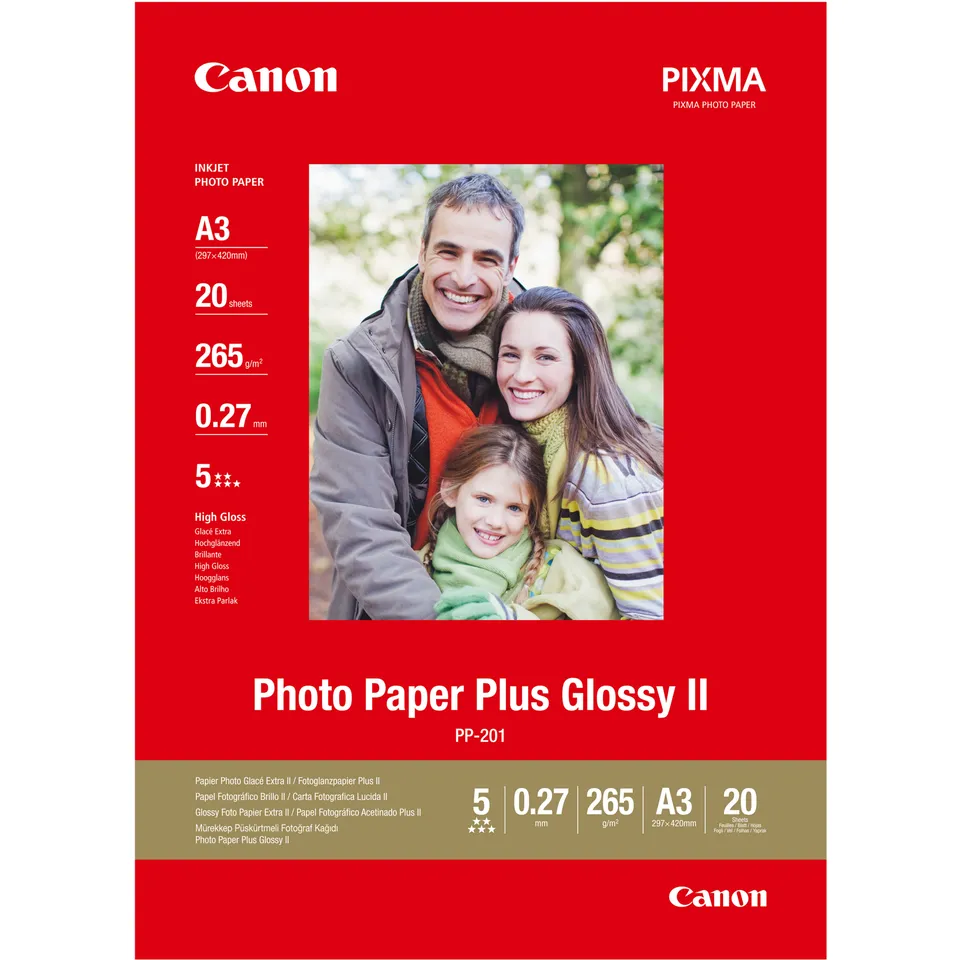 Canon photo paper PP-201 - A3 - 265g/m2 - 20 sheets - glossy