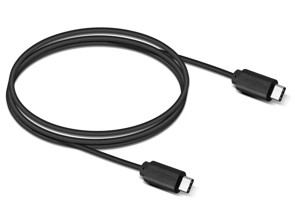 AVACOM Datový a nabíjecí kabel USB Type-C - USB Type-C, 100cm, černá