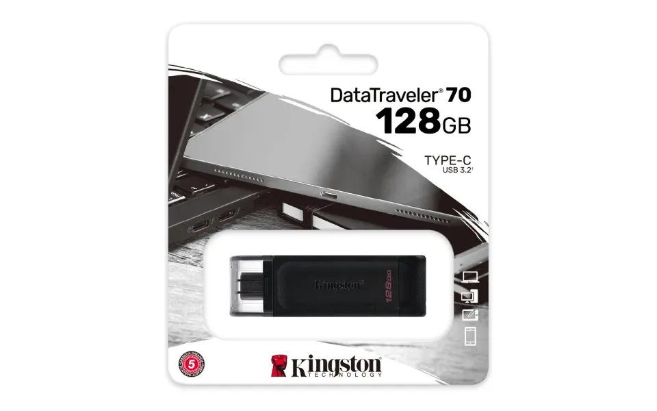 KINGSTON 128GB USB-C 3.2 Gen 1 DataTraveler 70