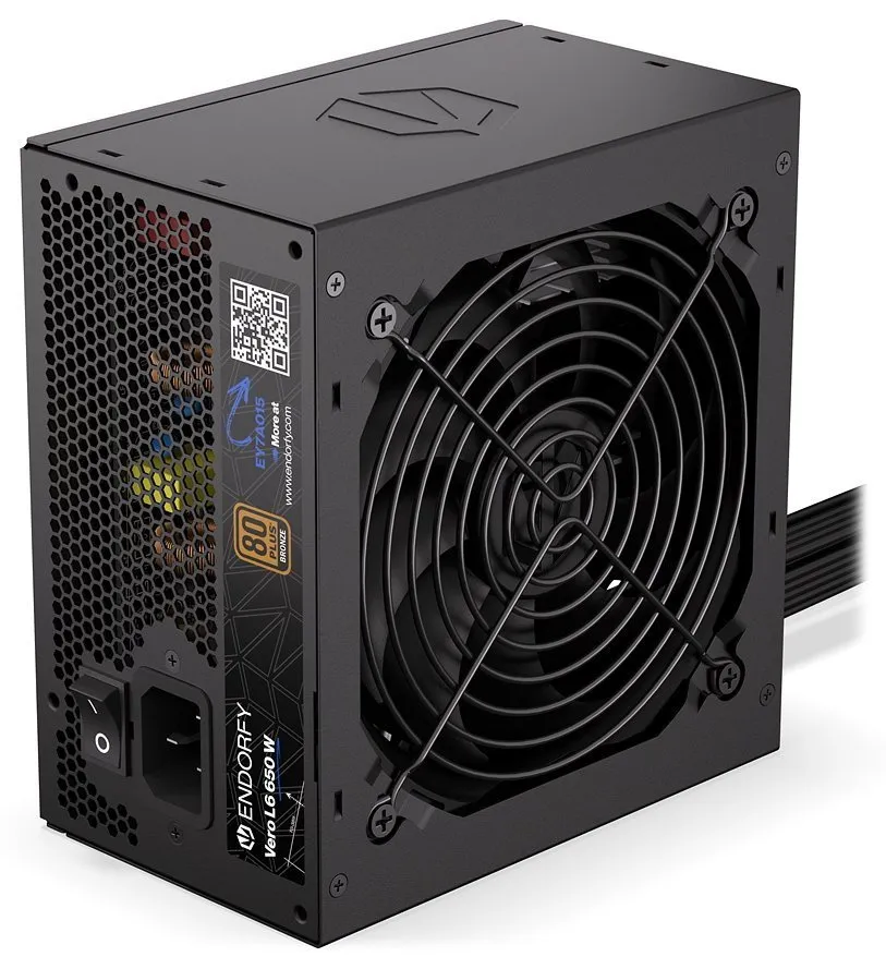 Endorfy Vero L6 Bronze, Zdroj, ATX 3.1, 650W, aktivní PFC, 120mm ventilátor, PCI
