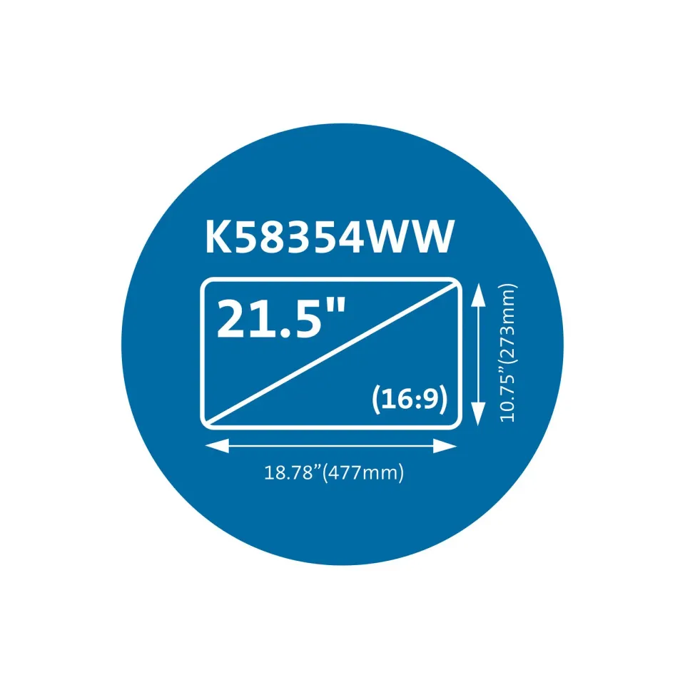 Kensington MagPro pro monitor 21,5“ (16:9), dvousměrný, magnetický, odnímatelný