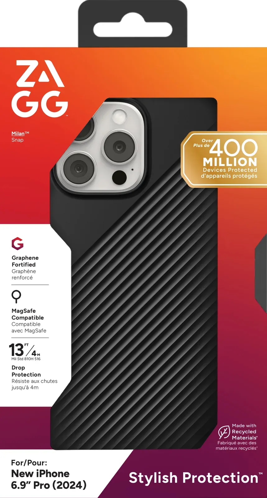 ZAGG kryt Luxe Snap Apple iPhone 16 Pro Max Černý