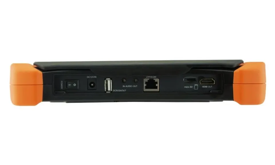 XtendLan Ruční tester IP/HDMI/SDI/CVBS/AHD/CVI/TVI do 8Mpix, 8" TFT retina 2k, 12V/3A+PoE out