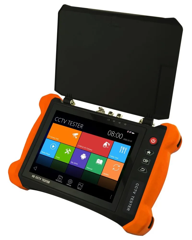 XtendLan Ruční tester IP/HDMI/SDI/CVBS/AHD/CVI/TVI do 8Mpix, 8" TFT retina 2k, 12V/3A+PoE out