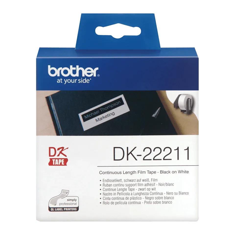 Brother - DK-22211 (bílá filmová role 29mm x 15,24m)