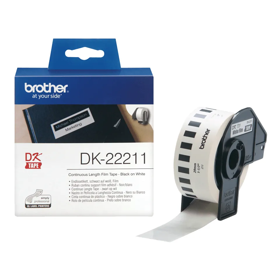 Brother - DK-22211 (bílá filmová role 29mm x 15,24m)