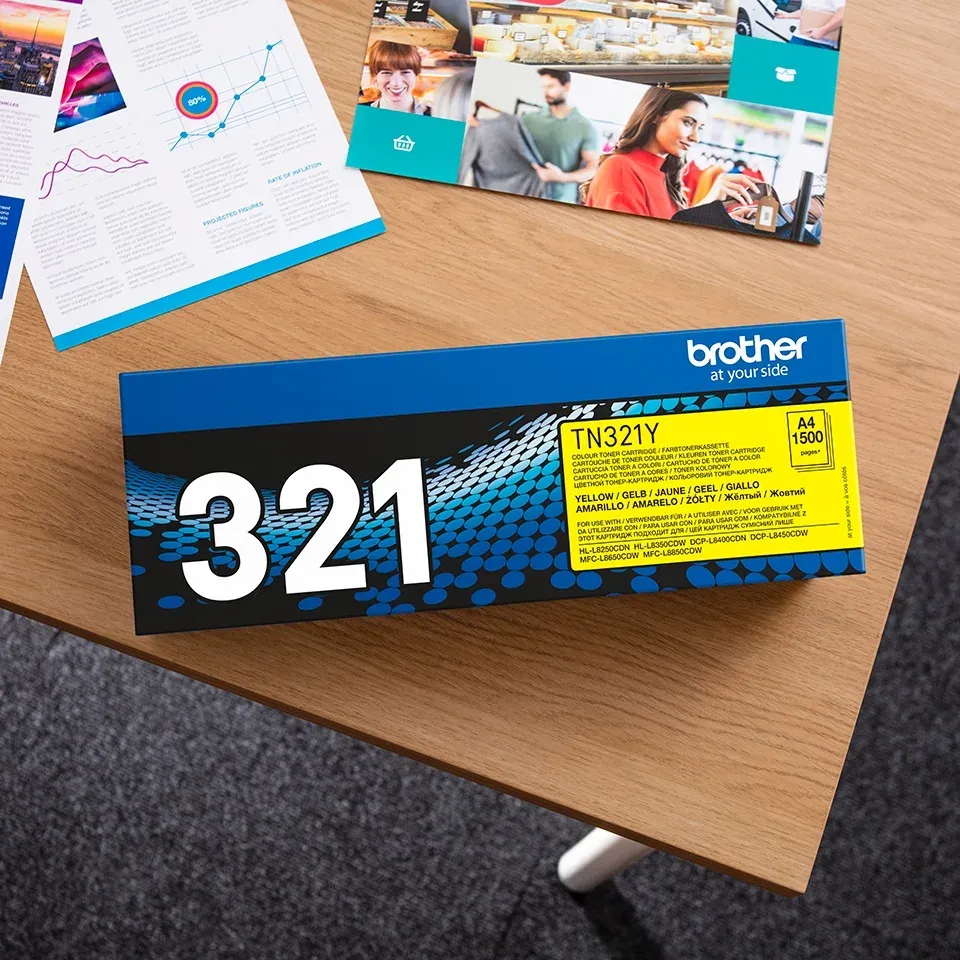 Brother - TN-321Y, toner yellow (až 1 500 stran)