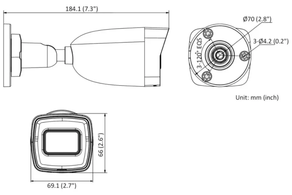HiLook Powered by HIKVISION/ Smart Hybrid Light KIT/ 1x NVR-104MH-C/4P(D)/ 4x IPC-B140HA-LU
