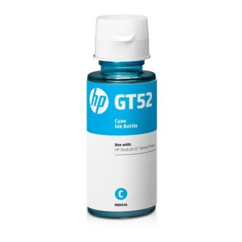 HP M0H54AE originální náplň azurová lahvička s inkoustem HP GT52, cca 8000 stran, pro GT 5820, Smart Tank 515, Ink Tank 415