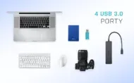 i-Tec USB3.0 HUB 4port, pasivní, SLIM