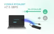 i-Tec USB3.0 HUB 4port, pasivní, SLIM