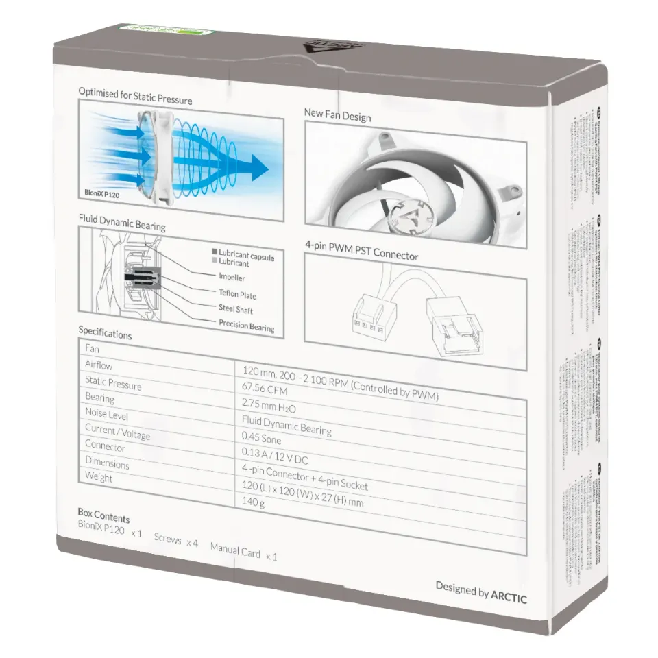 ARCTIC BioniX P120 (Grey/White)
