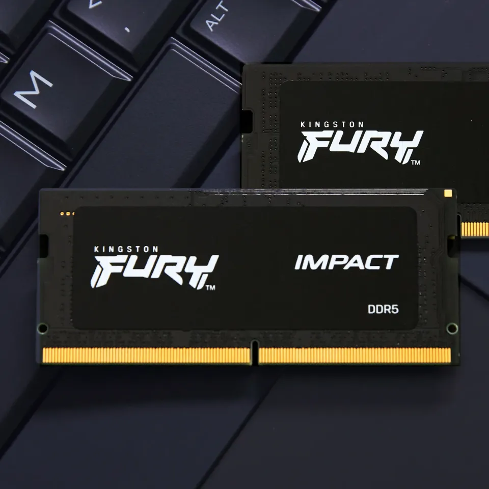 Kingston FURY Impact/SO-DIMM DDR5/16GB/4800MHz/CL38/1x16GB/Black