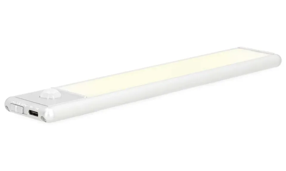 NEDIS skříňové světlo/ 3000 K/ 110 lm/ světelný senzor/ provozní doba 10 h/ napájení z baterie/ 5 V DC/ USB-C/ kabel 30