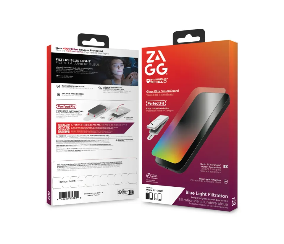 ZAGG Ochranné sklo Elite VisionGuard pro Apple iPhone 17