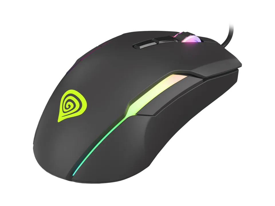 Genesis herní optická myš XENON 220 G2/RGB/Herní/Optická/Pro praváky/12 400 DPI/Drátová USB/Černá