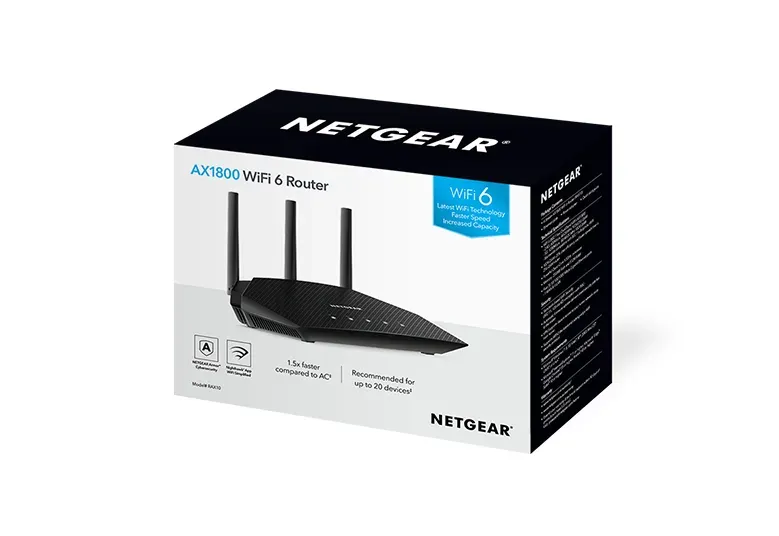 Netgear 5PT 4 STREAM AX1800 DB WIFI 6 ROUT