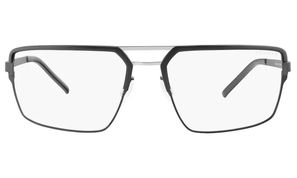 GUNNAR kancelářske/herní brýle PINNACLES ONYX-SILVER čirá skla-PRO BLF 35 GUNNAR focus