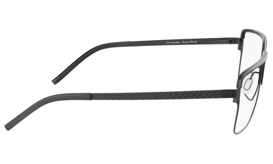 GUNNAR kancelářske/herní brýle PINNACLES ONYX-SILVER čirá skla-PRO BLF 35 GUNNAR focus