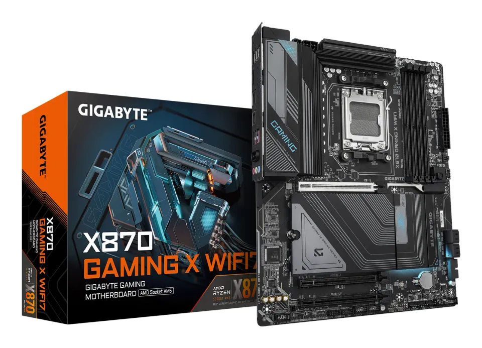 GIGABYTE MB Sc AM5 X870 GAMING X WIFI7, AMD X870, 4xDDR5, 1xHDMI, 2xUSB4, WiFi