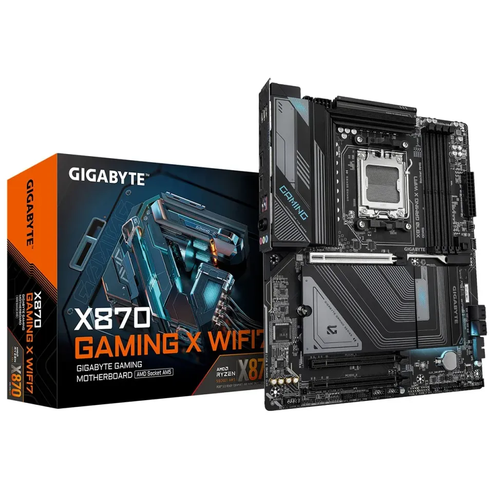 GIGABYTE MB Sc AM5 X870 GAMING X WIFI7, AMD X870, 4xDDR5, 1xHDMI, 2xUSB4, WiFi