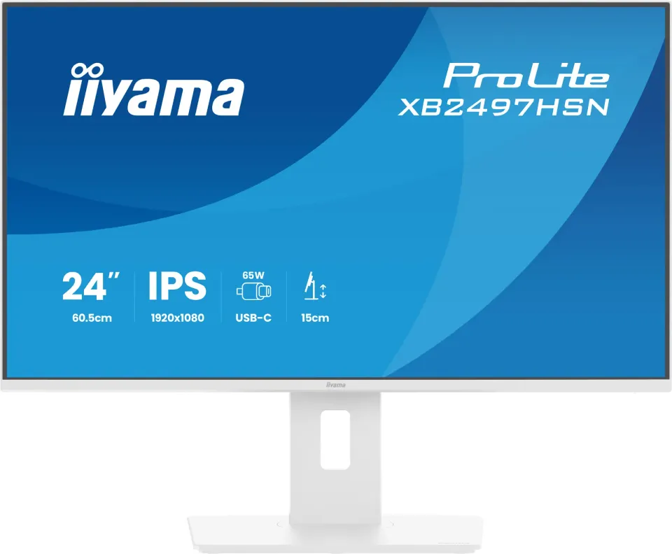 24" iiyama XB2497HSN-W1:IPS,FHD,USB-C,RJ45,HAS