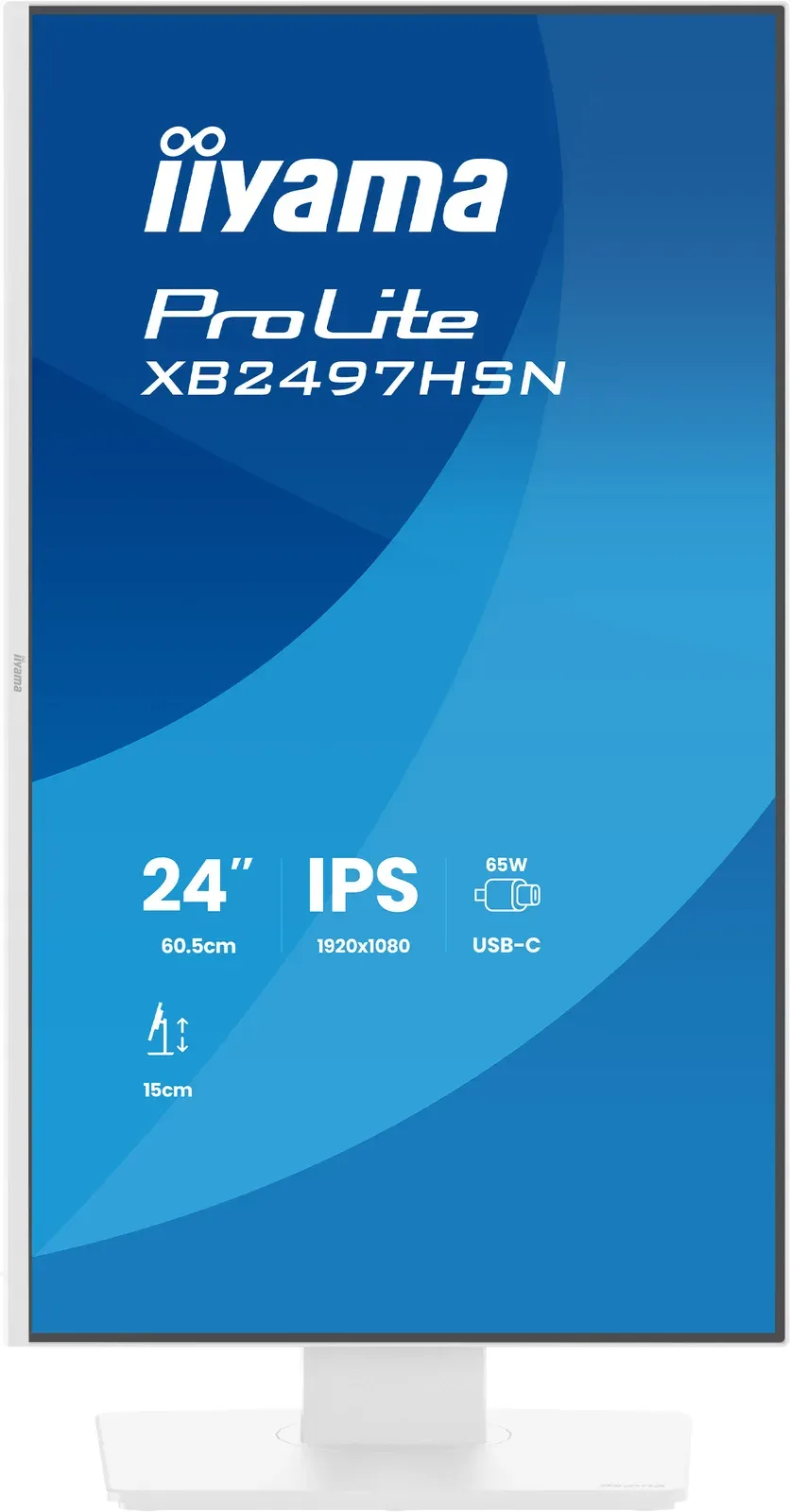 24" iiyama XB2497HSN-W1:IPS,FHD,USB-C,RJ45,HAS