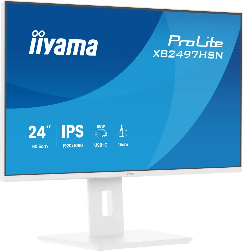 24" iiyama XB2497HSN-W1:IPS,FHD,USB-C,RJ45,HAS