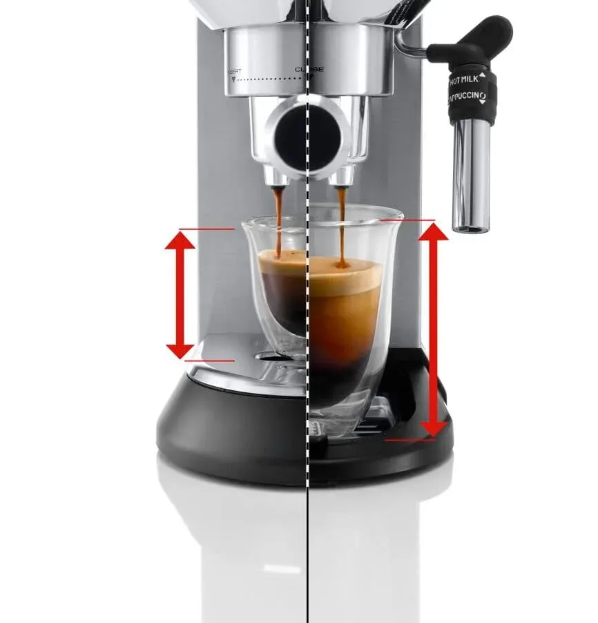 DeLonghi Dedica EC685.M Style pákový kávovar, 1300 W, Cappuccino systém, stříbrná