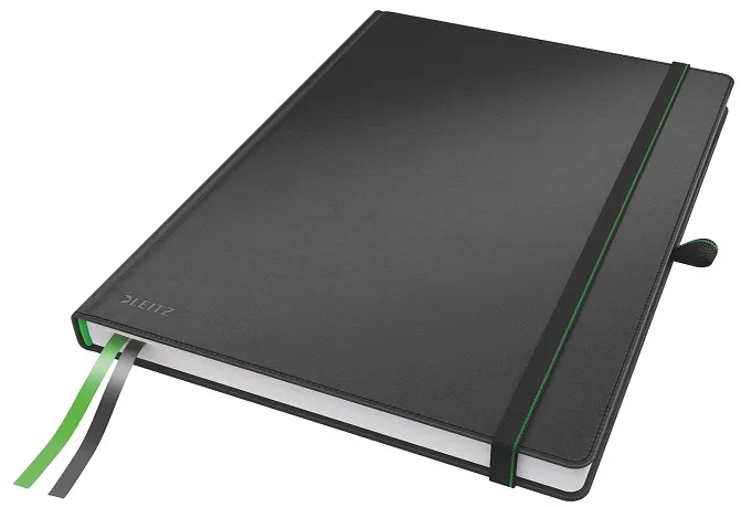 LEITZ Zápisník Complete, A4, čtvereček, černá