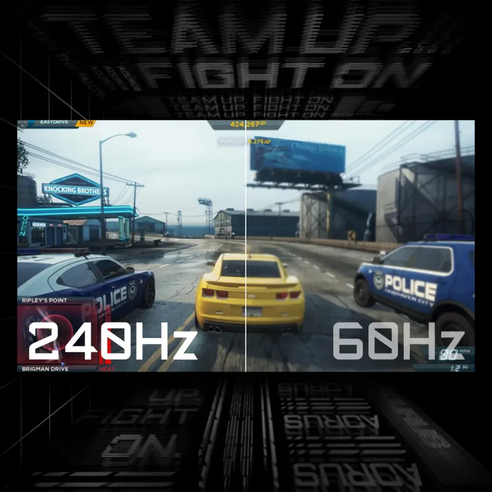 GIGABYTE LCD - 27" Gaming monitor GS27Q X, SS IPS, 2560 x 1440 QHD, 240Hz, 1000:1, 300cd/m2, 1ms, 2xHDMI, 1xDP