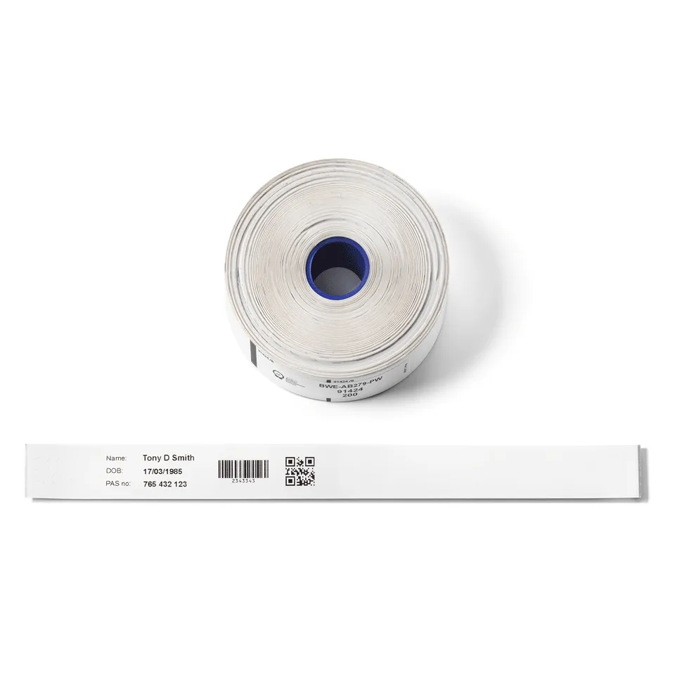 Brother - BWE-AB279-PW - náramky pro dospělé, adhesive 279mm x 25mm, box s 5-ti